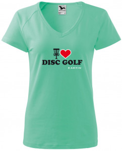 Artis dámské triko I Love Discgolf, mátová