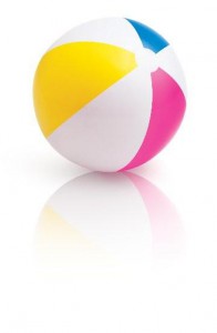 Intex nafukovací plážový míč, barevný, 61 cm, 59030