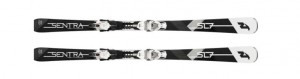 Nordica dámské sjezdové lyže SENTRA SL 7TI FDT + vázání, black-white-silver, set, doprodej