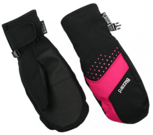 Blizzard lyžařské rukavice - palčáky Mitten junior, black/pink