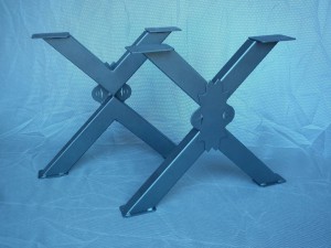 WEPA nohy kovové model - "X" ORNAMENT, pár