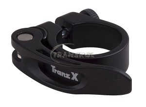 Tranz-X objímka podsedlová s rychloupínákem, černá, 21515