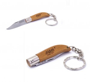 MAM malý kapesní zavírací nůž IBÉRICA 2000 (klíčenka)  - buk, 4,5 cm, přívěšek