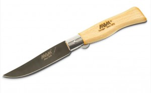 MAM zavírací nůž Douro 2085, black titanium - buk, 8,3 cm, s pojistkou