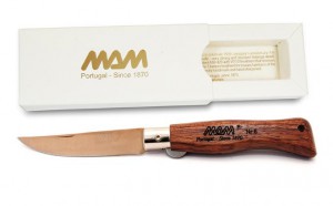 MAM zavírací nůž Douro 5000, bronze titanium - bubinga, 7,5 cm, s pojistkou