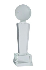 Bauer skleněná trofej CR0163, 19 cm, 1 ks