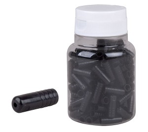 PRO-T koncovka bowdenu, plast AGR 4mm Sealed (láhev 150ks), čarná, 15560