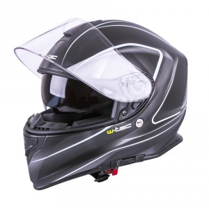 W-TEC moto helma V127, černá s grafikou, 9623