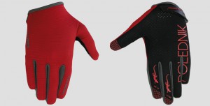 Polednik dlouhoprsté cyklo rukavice SLICE, červená, doprodej