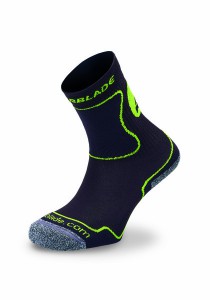 Rollerblade dětské funkční ponožky do bruslí KIDS SOCKS, black-green, doprodej