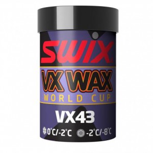 Swix stoupací běžecký vosk VX43, 0°C až -2°C, 45 g + DÁREK
