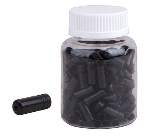 PRO-T koncovka bowdenu, plast 4mm (láhev 250ks), černá, 15520