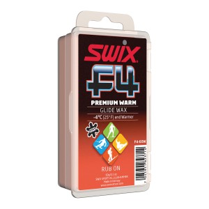 Swix tuhý vosk F4 WARM, s korkem, 60 g + DÁREK
