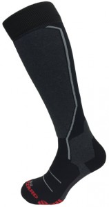 Blizzard dětské lyžařské ponožky Allround ski socks, black/anthracite/grey/red, doprodej