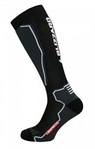 Blizzard lyžařské ponožky Compress 85 ski socks, black/grey, pár, doprodej