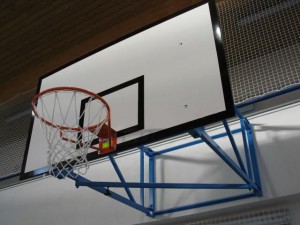 Sport Club basketbalová KONSTRUKCE PEVNÁ, interiér, vysazení od 1,8 m do 3,5 m