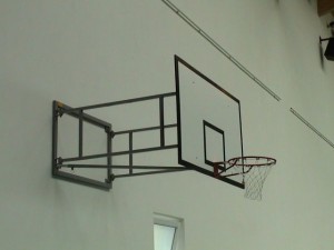 Sport Club basketbalová KONSTRUKCE OTOČNÁ, interiér, vysazení do 1 m