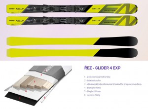 Sporten sjezdové lyže GLIDER 4 EXP + vázání PR11, set + DÁREK