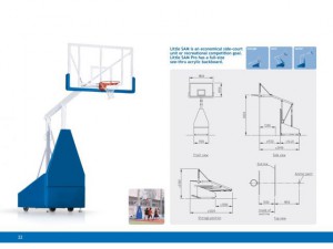 Sport Club basketbalová konstrukce SC Little SAM, set