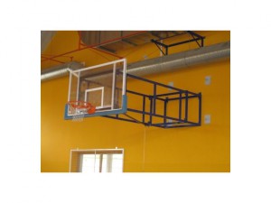 Sport Club basketbalová konstrukce otočná, interiér, vysazení od 2,5 m do 4 m, 1 ks