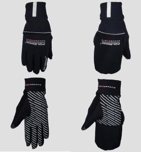 Polednik zimní běžecké rukavice RUNNER X EVO, černá