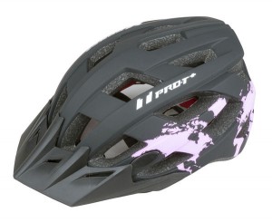 PRO-T helma - přilba Soria In mold, černo-růžová matná, 03015 