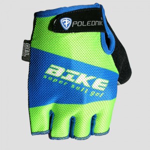Polednik cyklistické rukavice BIKE, modro-zelená 