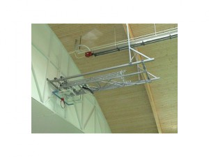 Sport Club basketbalová konstrukce elektricky sklopná, pod strop do 12 m, set