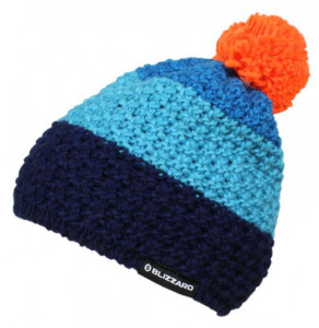 Blizzard zimní čepice Tricolor, blue/navy/orange