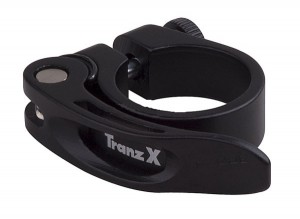 Tranz-X objímka podsedlová s rychloupínákem, černá