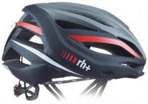 RH+ cyklo helma Air XTRM, matt dark silver/matt black/red	