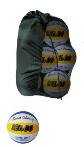 Sedco míče beach volejbal soft set 6ks + nylonová síť, 3623SET6