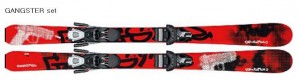 Sporten dětské lyže GANGSTER + SX 4.5, set, doprodej
