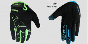 Polednik cyklo rukavice - dlouhoprsté ARROW, černo-zelená, doprodej