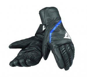 Dainese kožené zimní rukavice SPEEDCARVE GLOVE, black-white-blue, doprodej