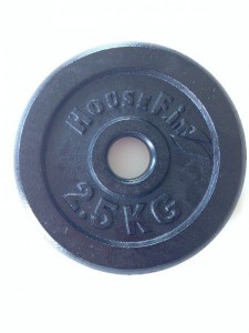 Housefit fitness kotouč černý 2,5 kg, pr. 31 mm, 1 ks