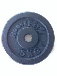 Housefit fitness kotouč černý 5 kg, pr. 31 mm, 1 ks