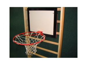 Sport Club basketbalová DESKA 60 x 50 cm s košem a síťkou, interiér, set