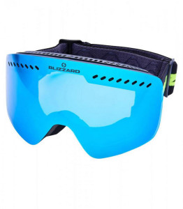 Blizzard lyžařské brýle 983 MDAVZO, black matt, smoke2, ice blue REVO