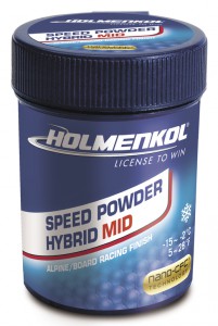 Holmenkol skluzný vosk - prášek - Hybrid Speed Powder MID, 25 g, HO 24333