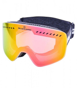 Blizzard lyžařské brýle 983 MDAVZO, white shiny, smoke2, pink REVO