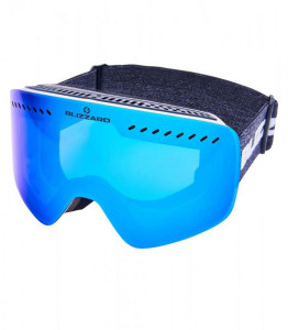 Blizzard lyžařské brýle 983 MDAVZO, white shiny, smoke2, blue REVO