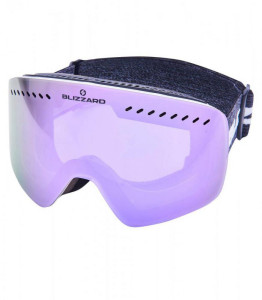 Blizzard lyžařské brýle 983 MDAVZO, white shiny, smoke2, purple REVO