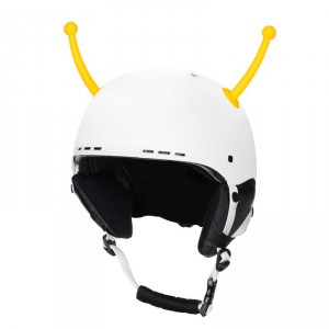 CrazyEars na ski i cyklo helmu TYKADLA BROUČEK - žluté, č. 62