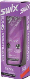 Swix stoupací vosk - klistr KX45, fialový, 55 g, -2°C/4°C + DÁREK