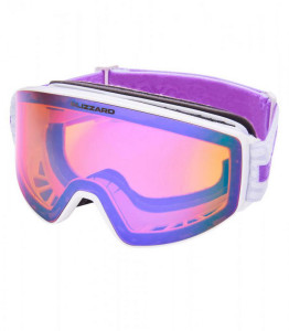 Blizzard lyžařské brýle 931 MDAZO, white shiny, rosa2, purple REVO