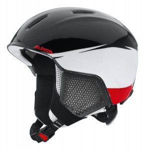 Alpina lyžařská helma - přilba Carat LX, black-white-red