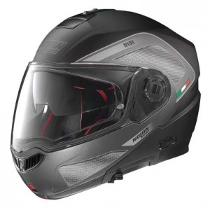 Nolan moto helma  N104 Absolute Tech N-Com, Flat Black, 06920