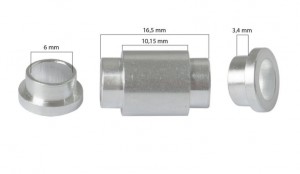 Tempish in line distanční vložka SPACER (10,15/16,5 mm) 8 ks + vymezovací podložky 16 ks, vnitřní průměr 6 mm