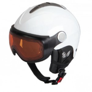 Mivida lyžařská helma - přilba REWIND V+SO s plexi štítem, white